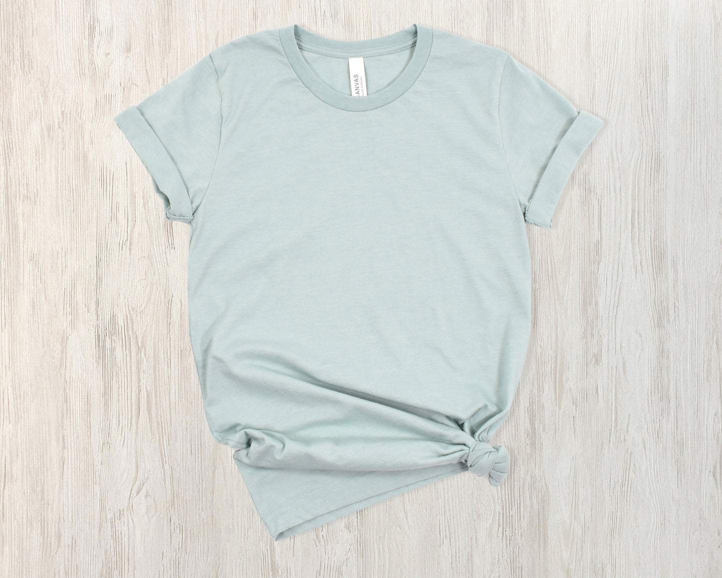 BUILD-A-TEE: (COLOR/SIZE) HEATHER DUSTY BLUE