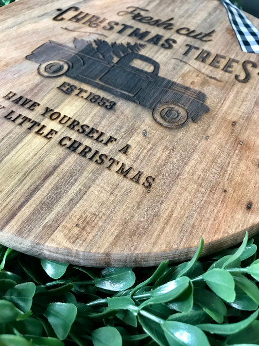 Truck & Tree Cutting Board