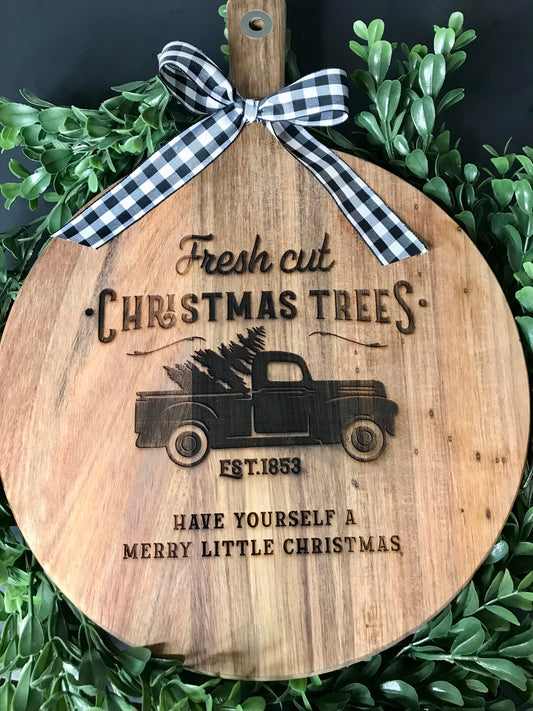 Truck & Tree Cutting Board